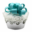 Cupcake Wrappers 60 Filigree Artistic Bake Cake Paper Cups Little Vine Lace W2S4