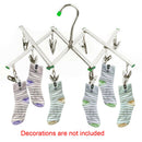 10 Clips Hotel Drying Rack Towels Folding Stainless Steel Laundry Hanger Manual