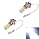 2x H3 Lens 11W 9 LED SMD Car Auto Xenon White Fog Driving Head Light Lamp Bulb