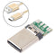 10PC USB-3.1 Welding Male Jack Plug PCB Connector Board Plugs Data Line Terminal