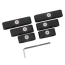 6pcs Billet Aluminum Ignition Spark Plug Wire Separators Dividers 7mm 8mm 9.5mm