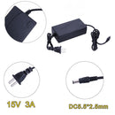 15V 3A Power Supply Adapter Charger AC to DC  Converters 5.5x2.5mm (US)