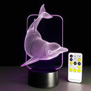 Kids Night Light Animal Dolphin 7 Colors Change with Remote Control Gifts f