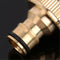 1/2" Brass Threaded Garden Water Pipe Tap Adapter Faucet Quick Connect Fittings