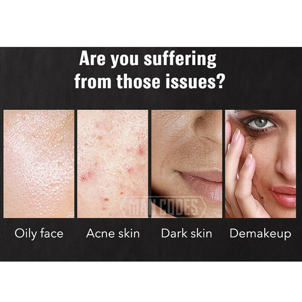 80Sheets Men Bamboo Oil Absorbing Paper Remover Blotting Face Cleaning ToolB Gn