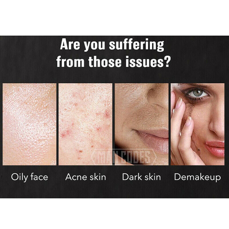 80Sheets Men Bamboo Oil Absorbing Paper Remover Blotting Face Cleaning ToolB Gn