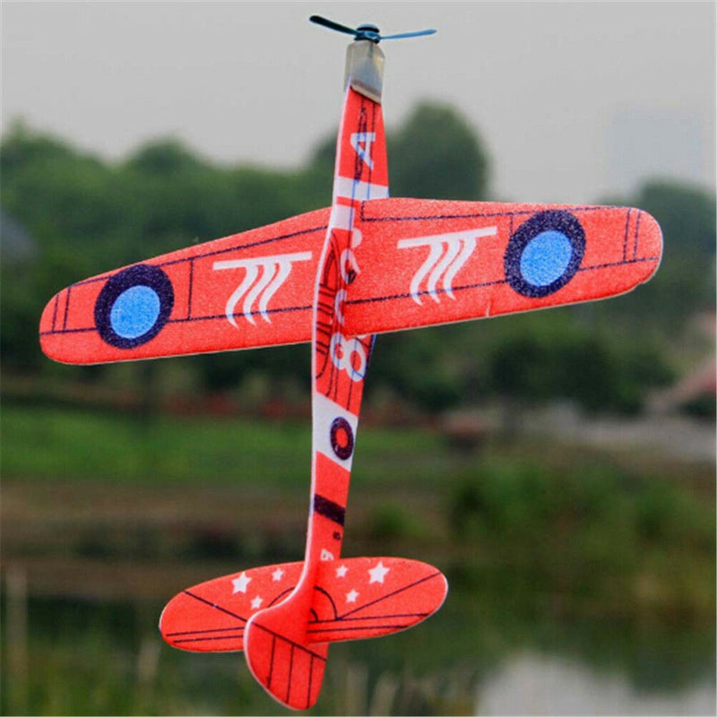 19cm Hand Throw Flying Glider Planes Foam Airplane Party Bag Fillers Kids ToysM&