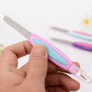 2 in 1 stainless steel nail file scrub buffer double sides pedicure tools OZ
