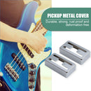 2pcs Metal Humbucker Pickup Covers Lid H-shaped LP Electric Guitar Parts