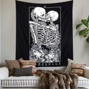 Mandala Tapestry Wall Hanging Blanket Yoga Mat Bedroom Decor (Skull02 M) SN9F