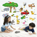 Children's early education stickers animal English REMOVABLE STICKE_