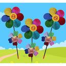 1Pc Colorful Sequins Windmill Wind Spinner Home Garden Yard Decoration Kids TME