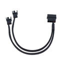 4pin IDE Molex to 2-Port 3Pin/4Pin Cooler Cooling Fan Splitter Power Cable