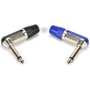 Rean 6.35mm 1/4 inch Right Angle Stereo Jack Solder Terminal for Audio Cables  S