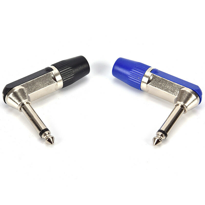 Rean 6.35mm 1/4 inch Right Angle Stereo Jack Solder Terminal for Audio Cables  S
