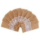 Natural Burlap Utensil Holders,Laoban Napkin Holders Knifes Forks Cutlery P