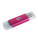 Memory 32GB USB drive OTG + mini USB Flash Drive for Notebook Rose red