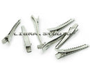50x 44*6mm Modish Flat Metal Single Prong Alligator Hair Clips Barrette for Bows