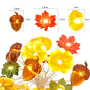 Autumn String Lights LED Pumpkin Fairy Lights for Thanksgiving Halloween A