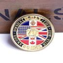 1pc Commemorative Acrylic Coin gift Normandy 70th Anniversary hot