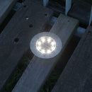 8LED Solar Underground Light Waterproof Garden Buried Lamp (White Light) A