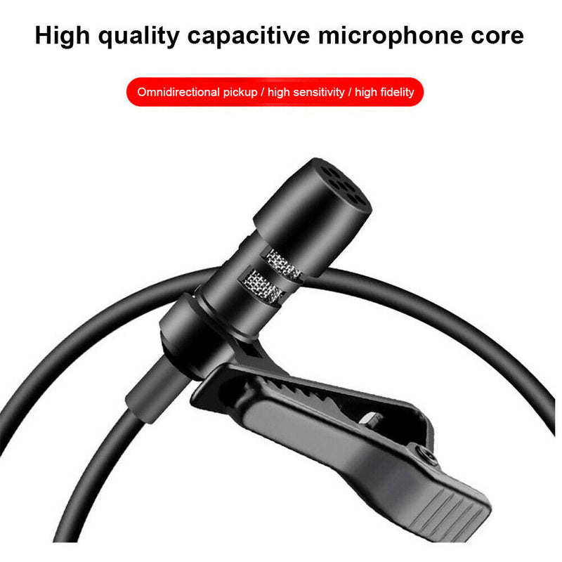 Lavalier Condenser Microphone Windproof Type-C Interface Gift With Usb Adapter