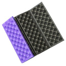 Outdoor Camping Mat Cushion Folding Portable Picnic Seat Pad (Purple Black)