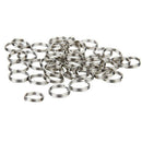 100 Pack Small Key Ring 12 mm Round Metal Split Rings for Home Keys Organization