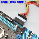 Mainboard Motherboard ATX 24Pin to 24Pin 90 Degree Power Connector Adapter
