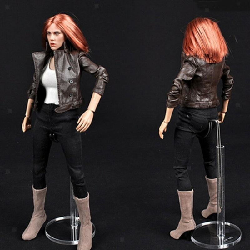 1/6 Scale Clear Acrylic Display Stand Base for   Adjustable Height