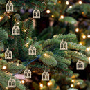 10pcs/bag DIY Wooden Clip Christmas Tree Pendant Handmade Pendant Gifts (G) A