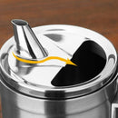 Stainless Steel Oiler Visual Oil Leak Edible Oil Tank Vinegar Bottle Soy Sa