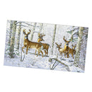 11CT 85x51cm Deer in Snow Stamped Cross Stitch Kit Needlework for Beginners
