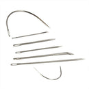 7 Repair Sewing Needles Curved Threader for Leather Canvas Stainless Steel Si D1