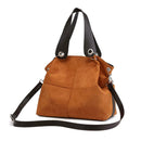 Shoulder Messenger Handbags Women Large Totes Crossbody Bags (Light Brown)