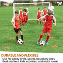 10X Football Training Marker Cones Soccer Discs Sport Traffic 20*5*5CM A7Q3