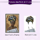 5D DIY Diamond Painting Africa Hat Women Cross Stitch Embroidery Mosaic Kit