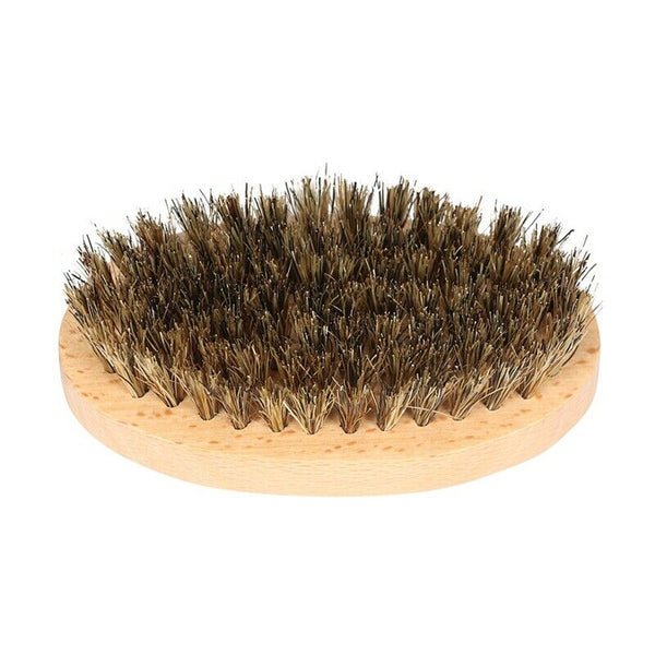 Bluezoo Men'S Beard Brush Boar Bristle Shaving Brush Male Facial Beard Clea L1E1
