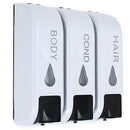 Triple Shower Soap Dispenser Wall Mounted Liquid Soap Shampoo Dispenser Was