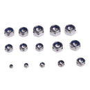 Assorted Stainless Steel Nylon Lock Nuts Assortment M3 M4 M5 M6 M8 M10 M12