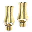 2 Pieces 3/4 Cascade Cedar Solid Brass Fountain Nozzle, Water Spray Sprinkler