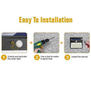 100 LED Solar Power Wall Light Motion Sensor Waterproof Outdoor Garden Lamp K1K4