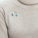 Cartoon Electric Car Brooches Badge Women Men Enamel Lapel Pins Ornaments