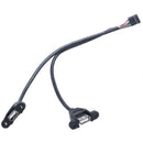 9 Pin To Dual USB 2.0 Type A Female Header Adapter Cable Motherboard Mainbo