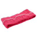 Hair Band Elastic Sweat Headband for Tennis Sport Yoga Fitness Rose Red Q2A3