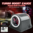 2in 52mm Turbo Boost Gauge Kit Press Meter Car Pointer Display ABS Vacuum Holder