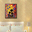 DIY Filling Oil Canvas Paint By Number Multi-Colored Cat Animals Painting GN
