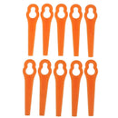 50pcs Plastic Hay Mower Blades For Easy Trim Grass Trimmer Garden Tim Nw