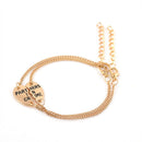2pcs "Partners in Crime" Bracelet Anklet Friendship Set Best Friends Gift  LUMO