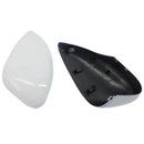 Pair Left &Right Gloss White Rear View Mirror Cover Fit for Ford Fiesta 200